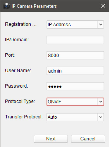 Hướng dẫn gán camera IP hãng khác lên đầu ghi hình HDTVI Hikvision -3 Hướng dẫn gán camera IP hãng khác lên đầu ghi hình HDTVI Hikvision -3