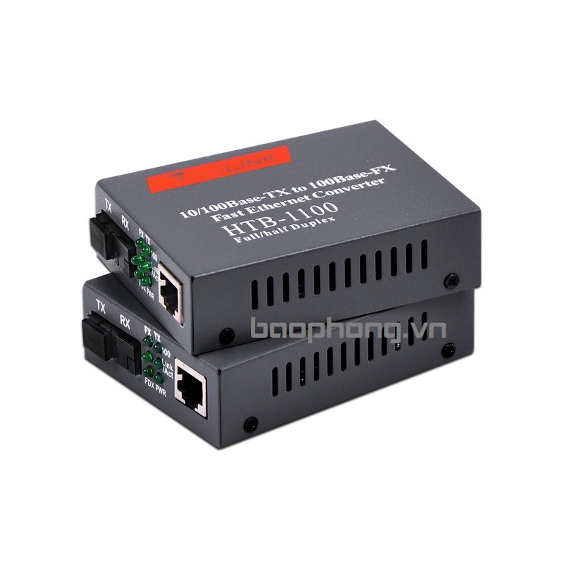 Bộ chuyển đổi quang điện 2 sợi quang Netlink HTB-1100S Single-mode 25KM